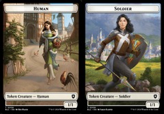 Human (0006) // Soldier (0008) Double-Sided Token